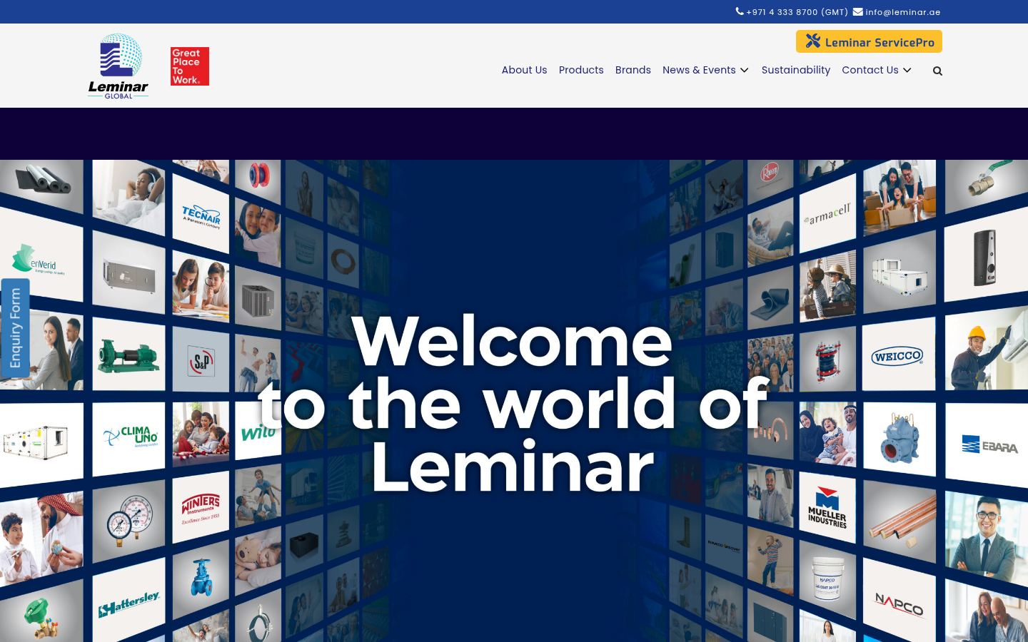 Leminar Air Conditioning Company Llc Dafan · HOMEPAGE_SCREENSHOT