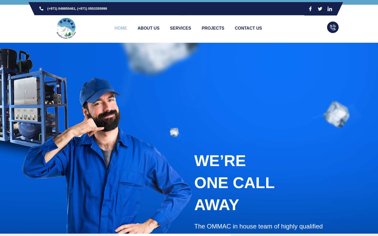 OMMAC Group LLC · HOMEPAGE_SCREENSHOT