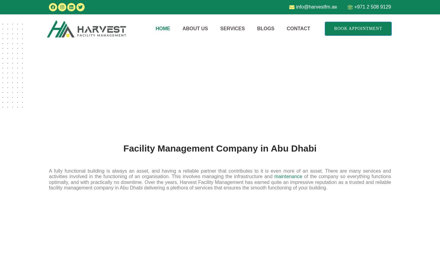 Harvest Facility Management · HOMEPAGE_SCREENSHOT