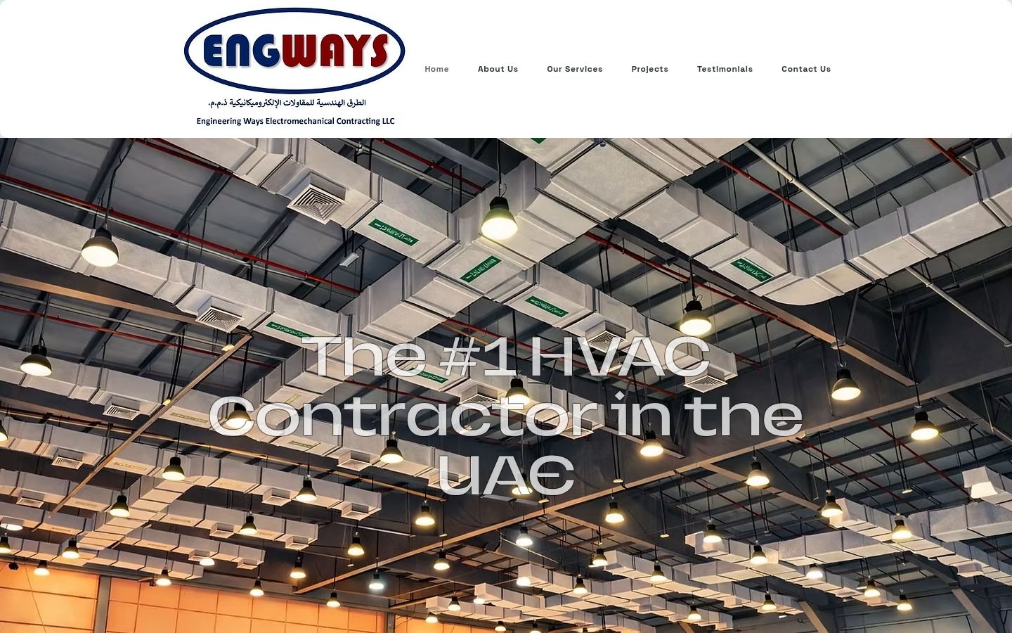 Engineering Ways Electromechanical Contracting · HOMEPAGE_SCREENSHOT