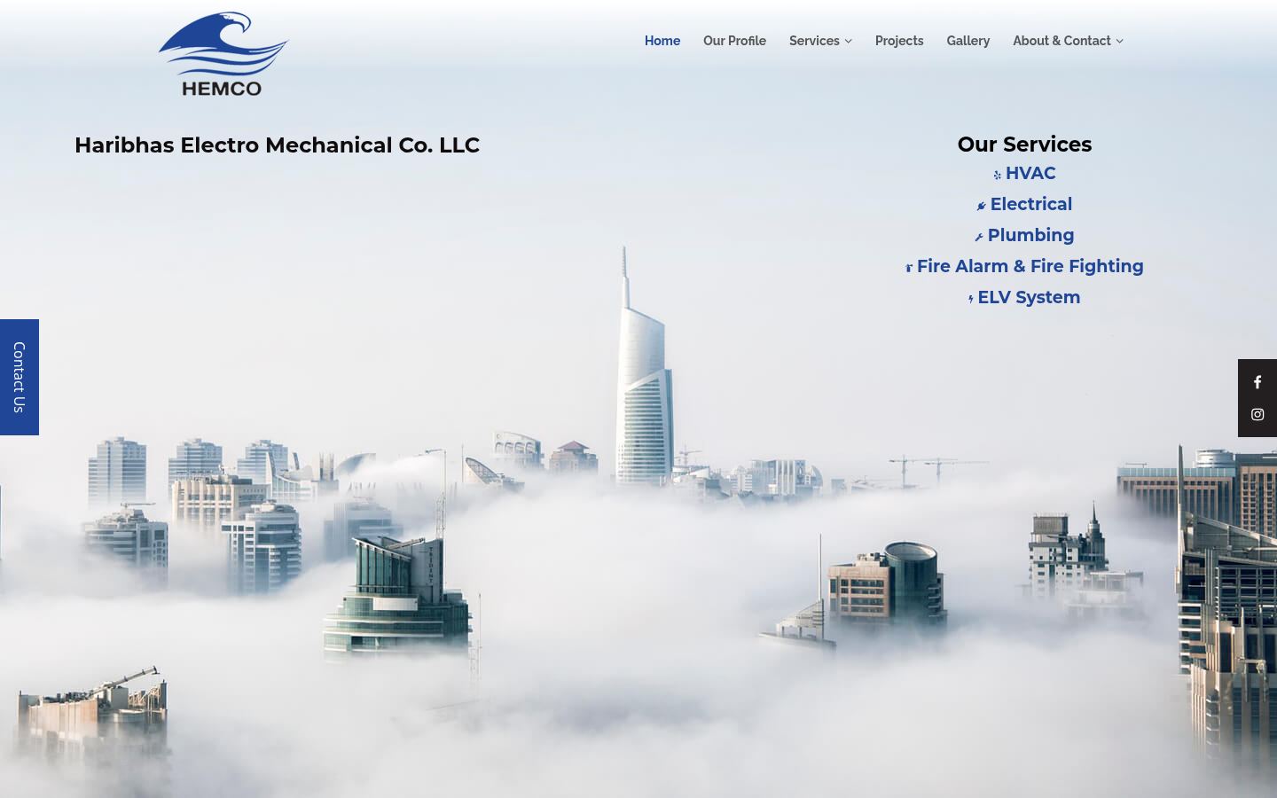 Haribhas Electromechanical · HOMEPAGE_SCREENSHOT