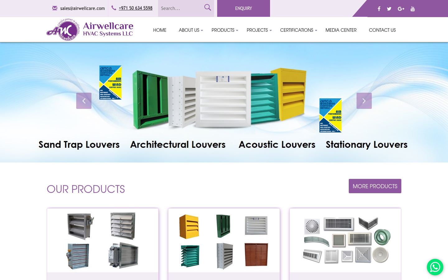 Airwellcare Hvac Systems Llc · HOMEPAGE_SCREENSHOT