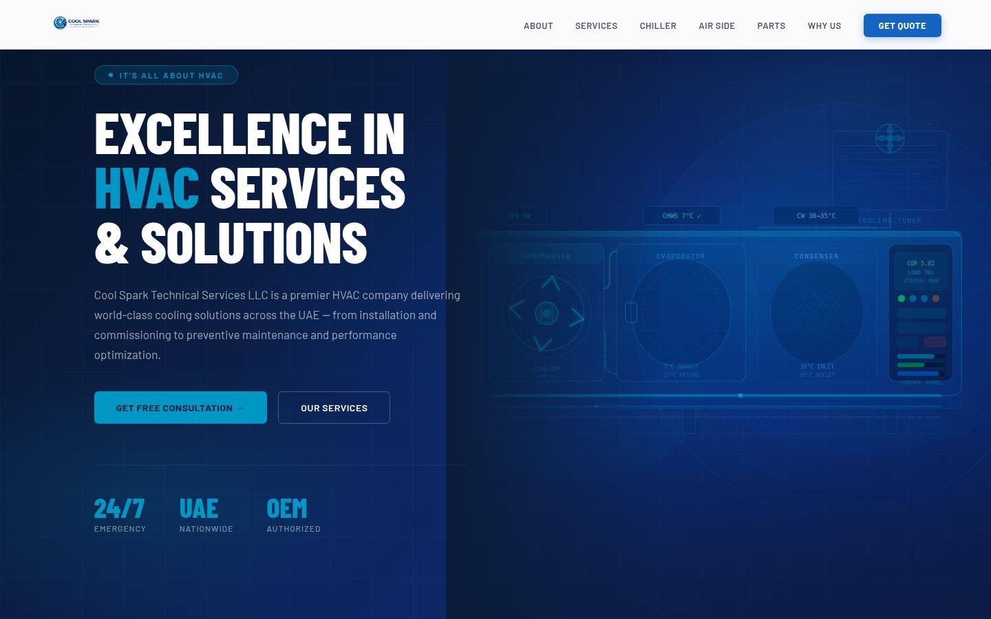 Cool Spark Technical Services LLC · HOMEPAGE_SCREENSHOT