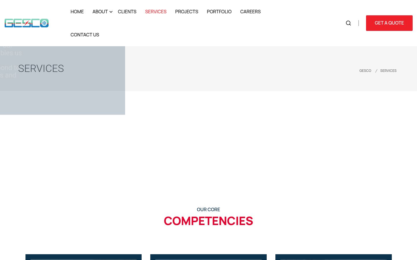 Ginco Electrical and Sanitary Contracting · HOMEPAGE_SCREENSHOT
