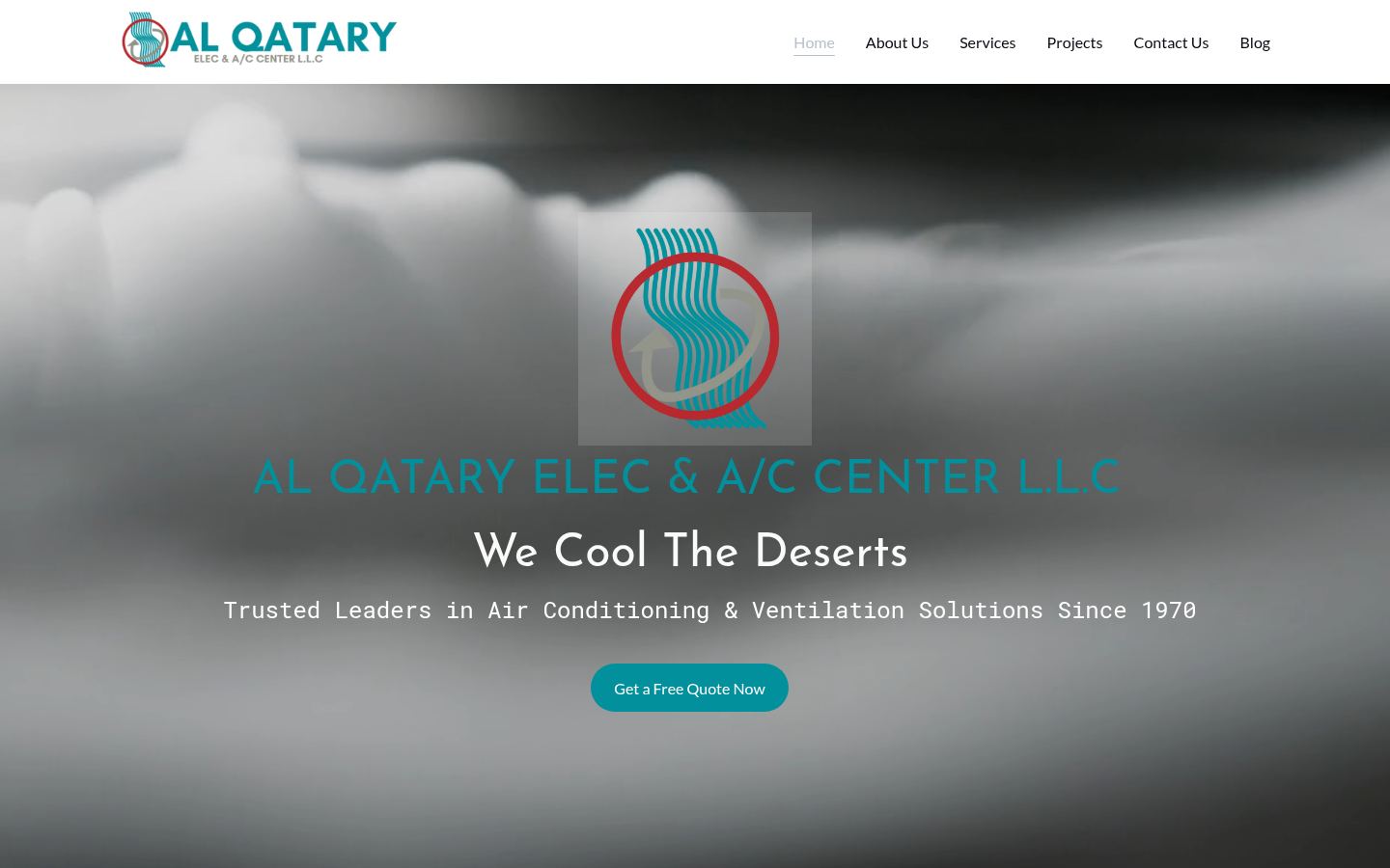 Al Qatary Electrical and AC Centre · HOMEPAGE_SCREENSHOT