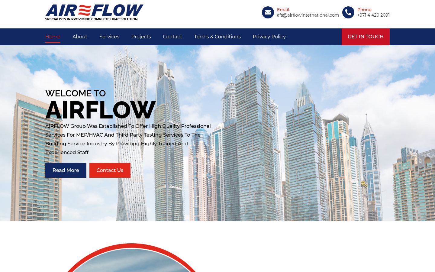Afs Air Conditioning · HOMEPAGE_SCREENSHOT