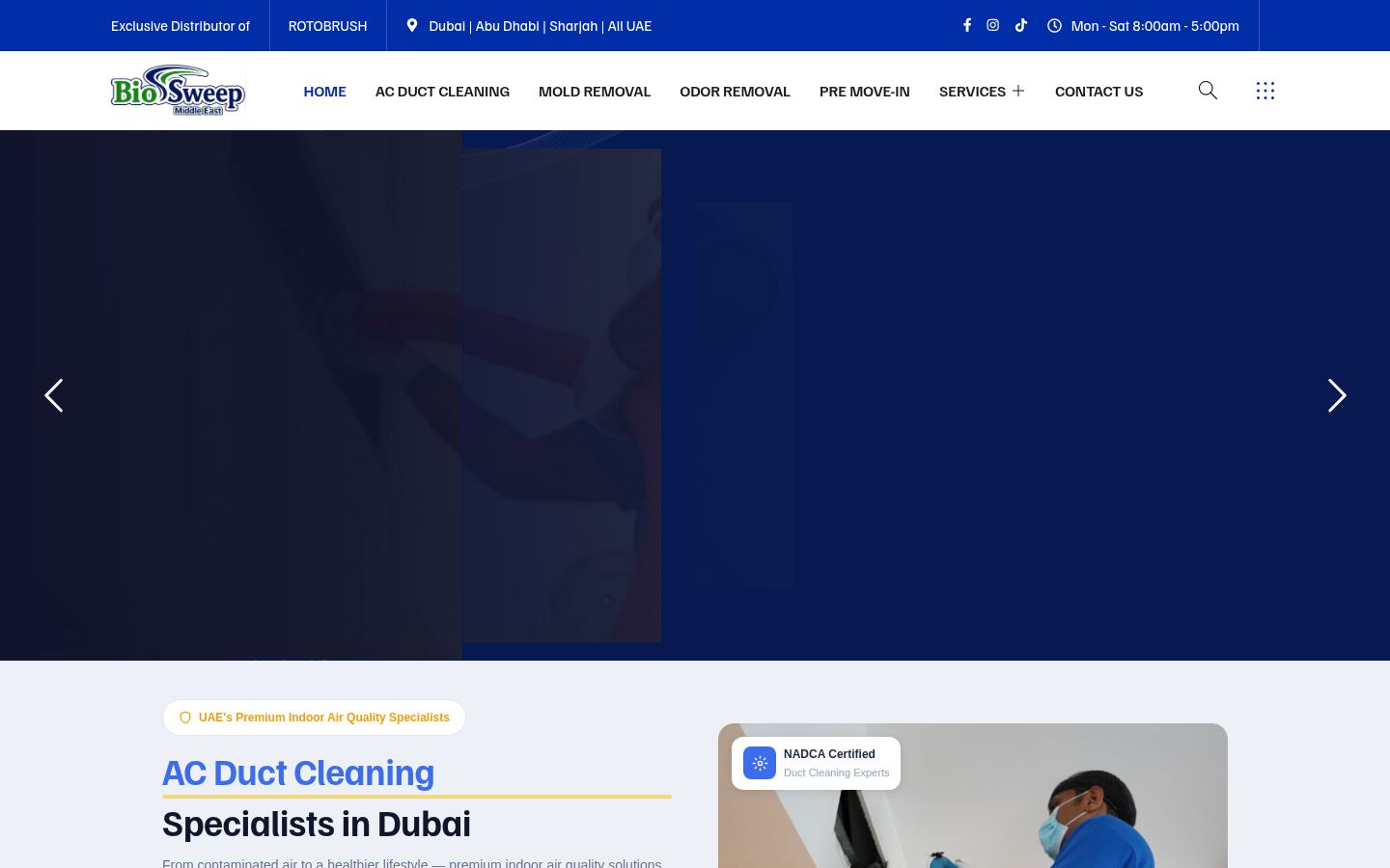 BioSweep UAE · HOMEPAGE_SCREENSHOT