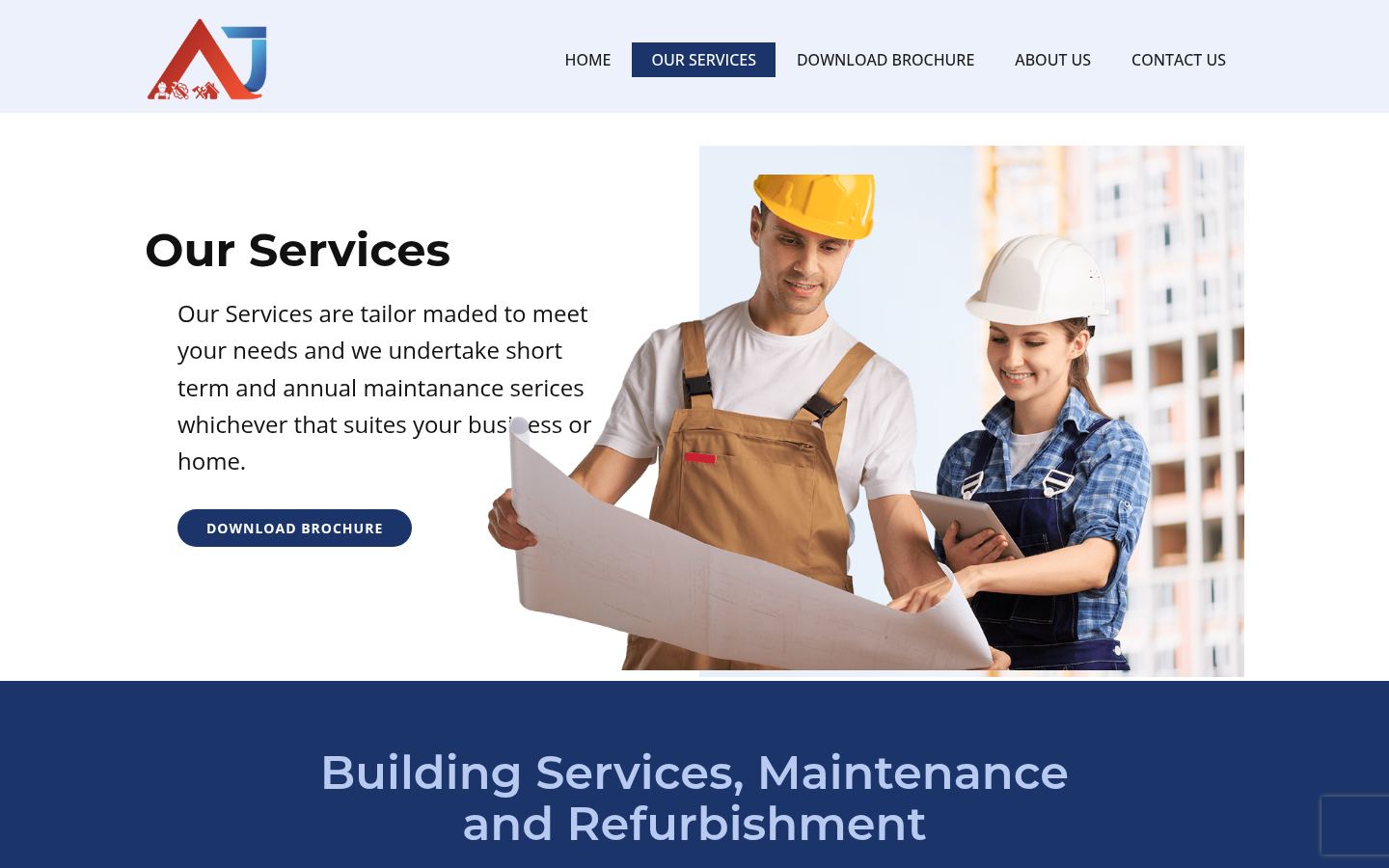 Jaber Building Maintenance · HOMEPAGE_SCREENSHOT