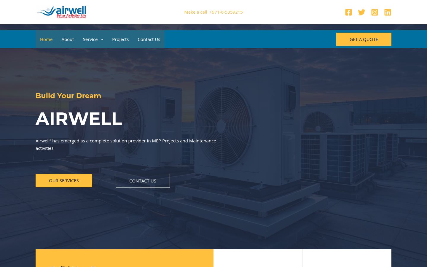 Airwell AC Unit Fix Contracting · HOMEPAGE_SCREENSHOT