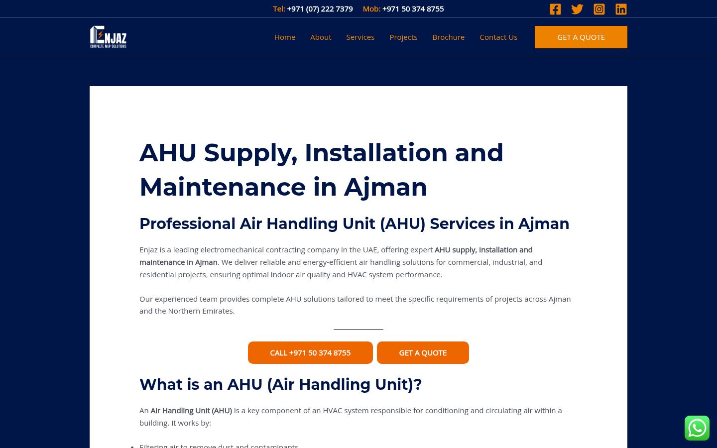 Enjaz Group · HOMEPAGE_SCREENSHOT
