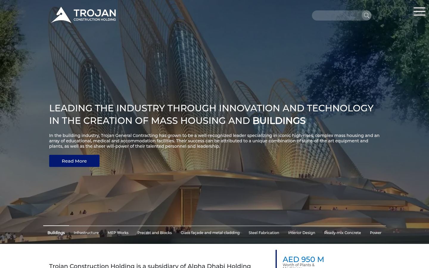 Royal Advance Electromechanical · HOMEPAGE_SCREENSHOT