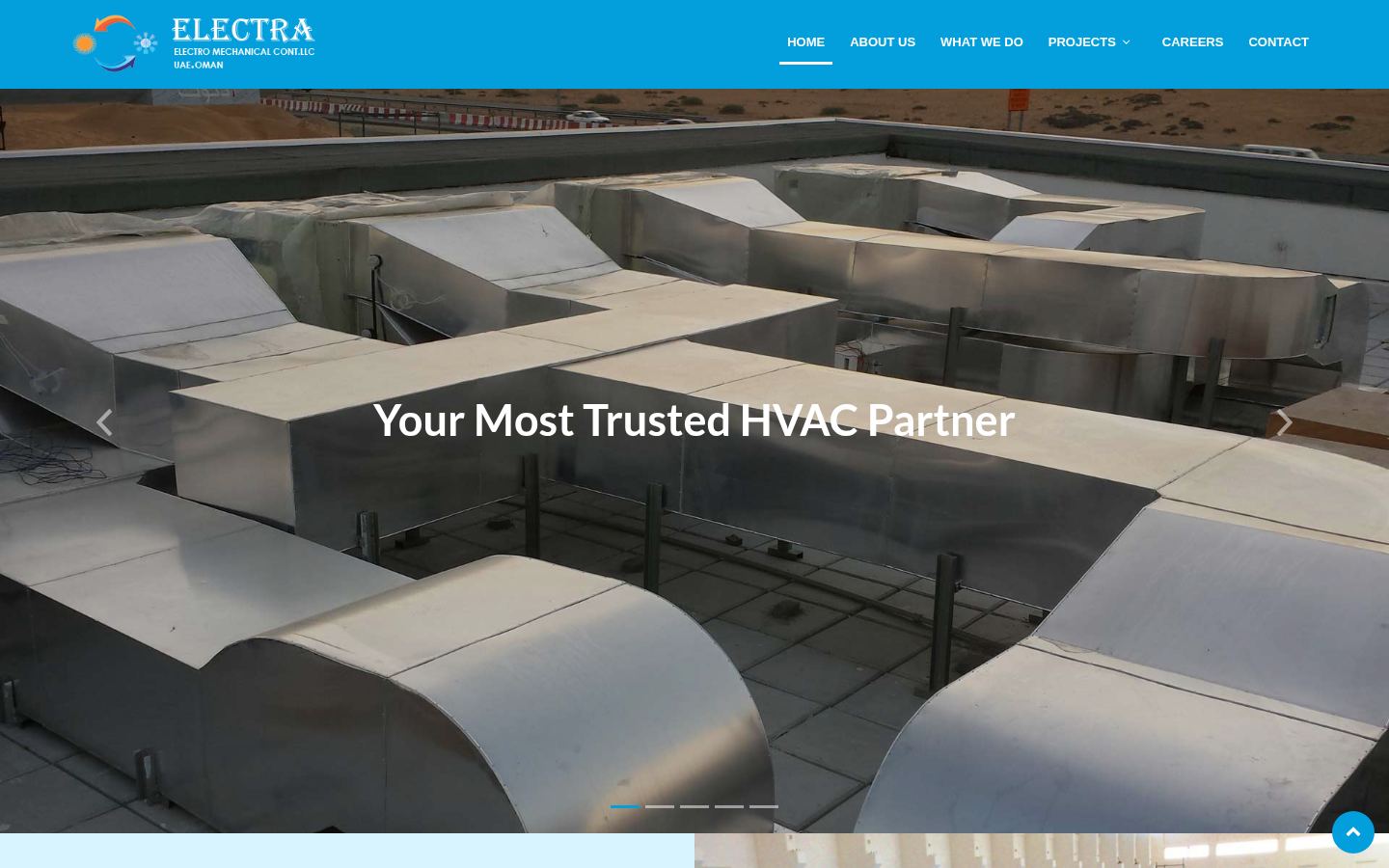 Electra Electromechanical · HOMEPAGE_SCREENSHOT