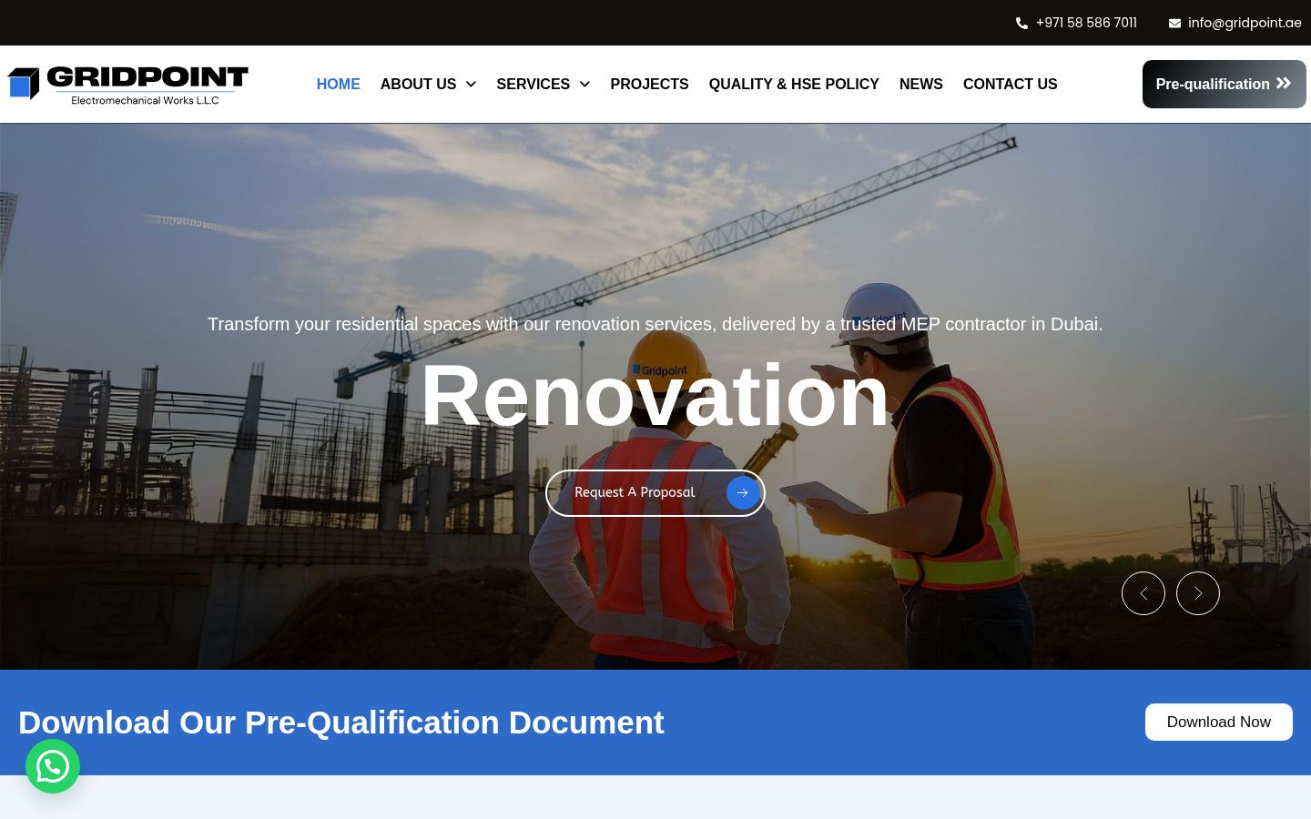 GridPoint Contracting · HOMEPAGE_SCREENSHOT