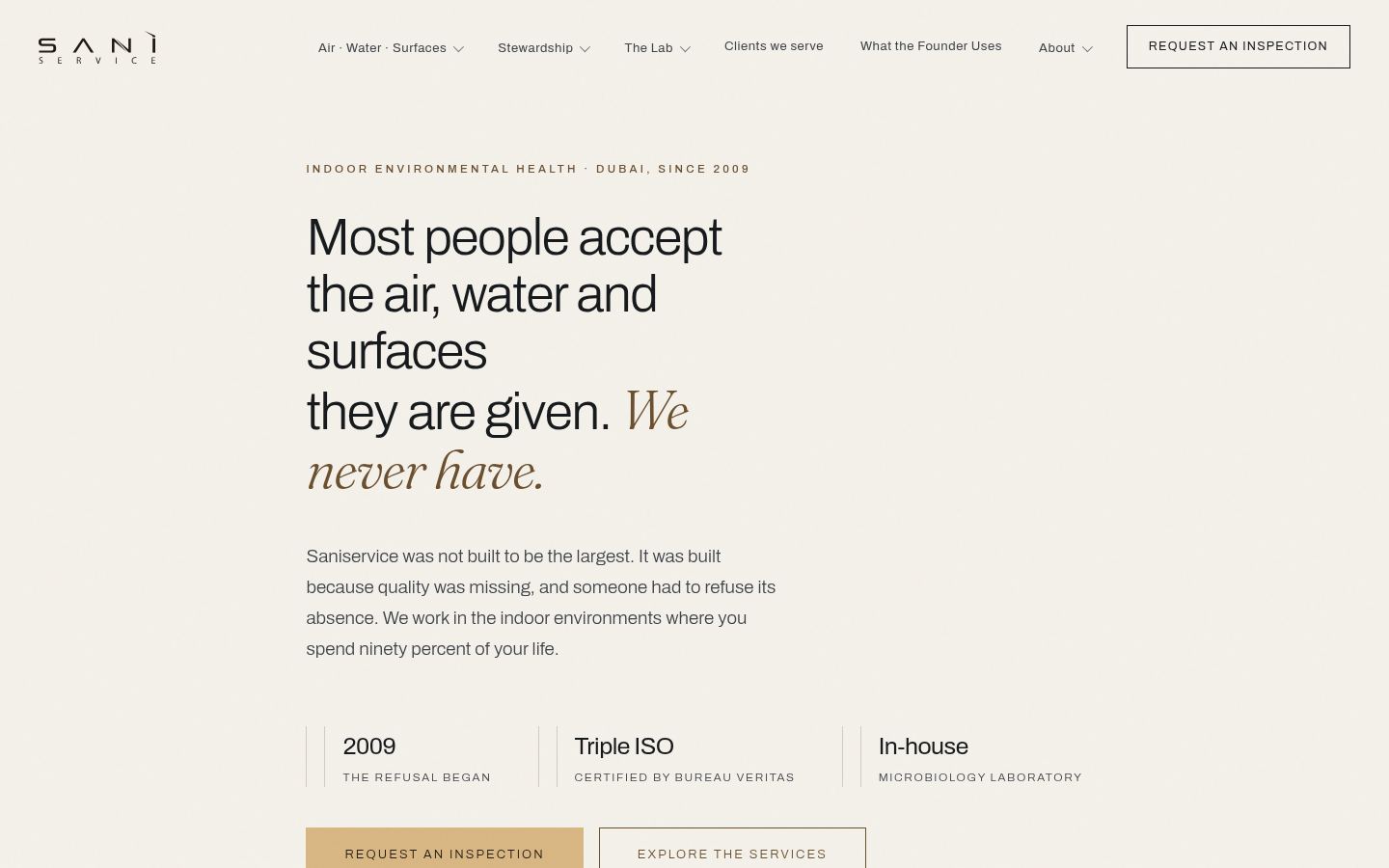 Saniservice Llc · HOMEPAGE_SCREENSHOT