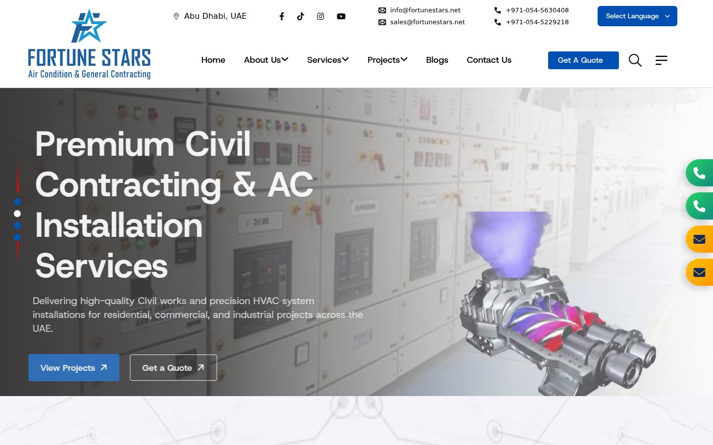 Fortune Stars Electromechanical Works · HOMEPAGE_SCREENSHOT