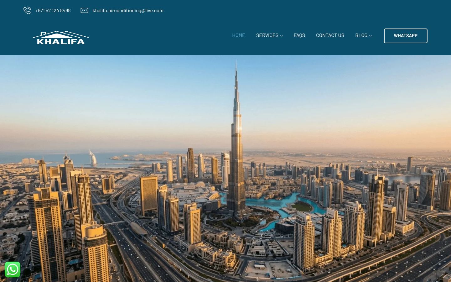 Khalifa Air Conditioning · HOMEPAGE_SCREENSHOT