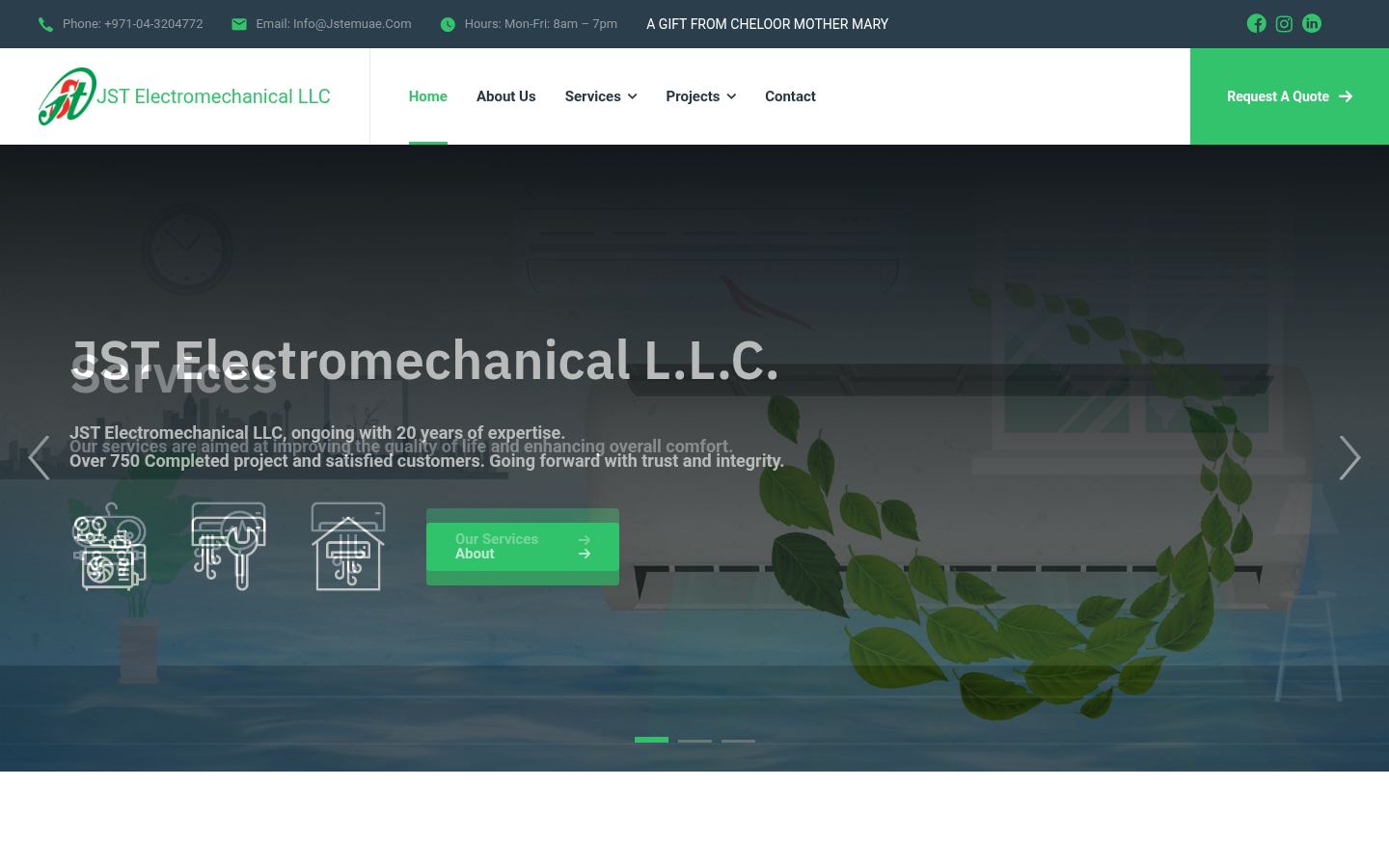 JST Electromechanical · HOMEPAGE_SCREENSHOT
