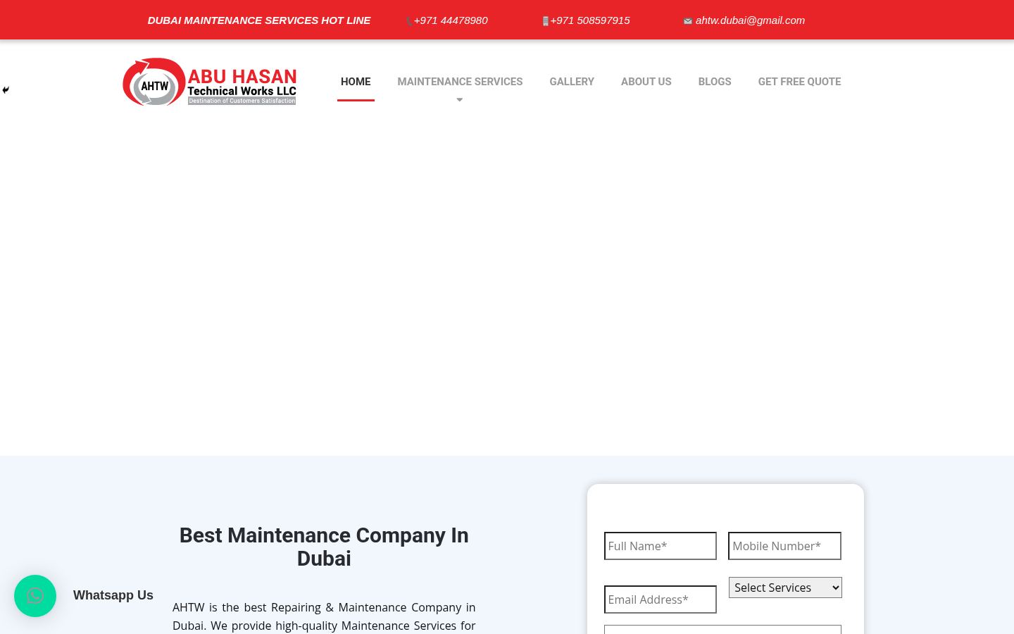 Abu Hasan Technical Works LLC · HOMEPAGE_SCREENSHOT