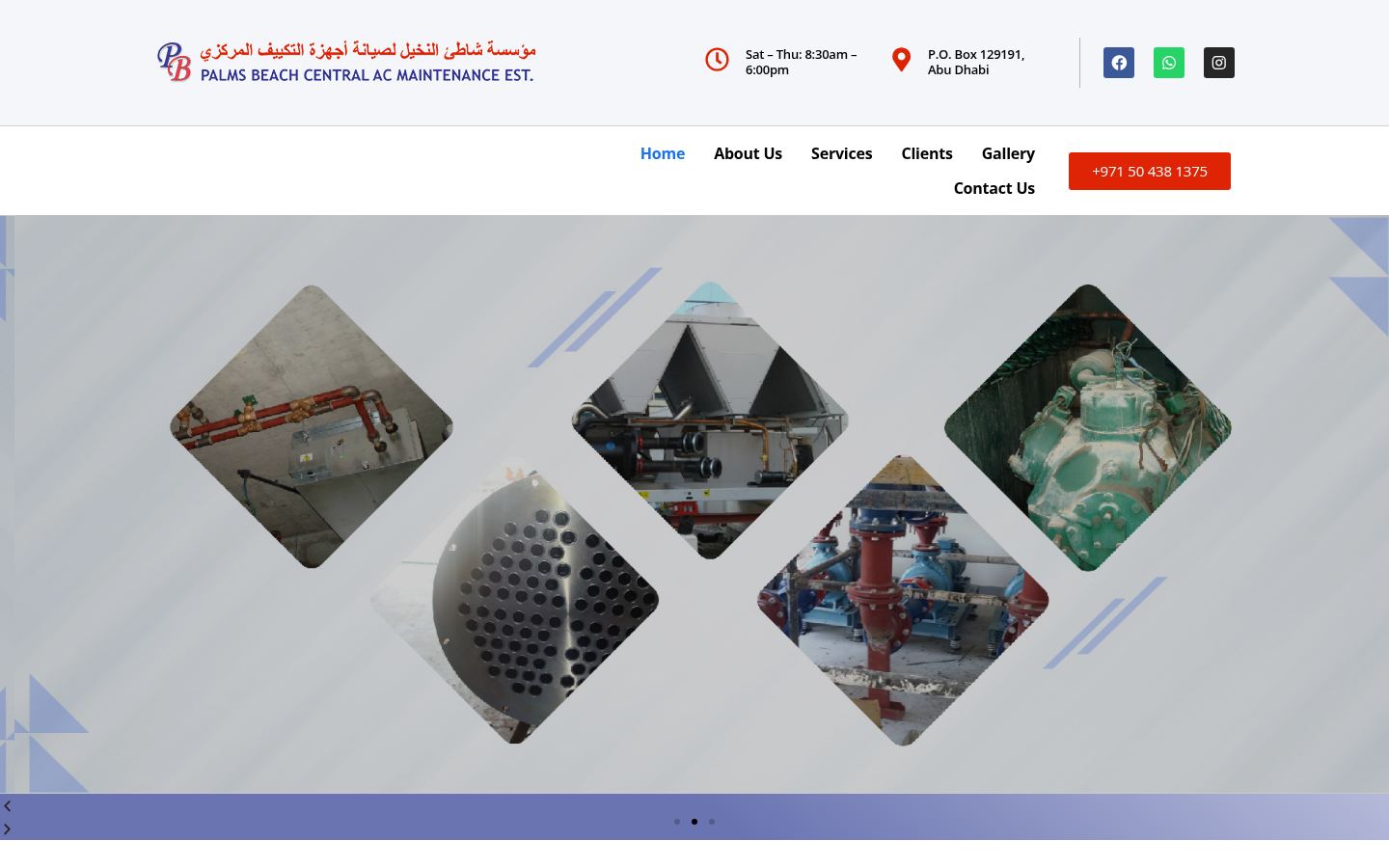 Palms Beach Central Ac Maintenance · HOMEPAGE_SCREENSHOT