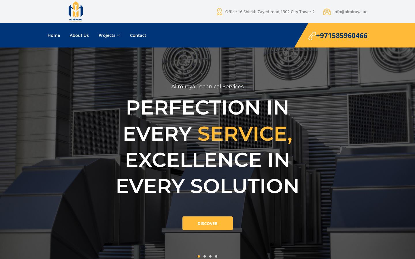 Al Miraya Technical Services · HOMEPAGE_SCREENSHOT