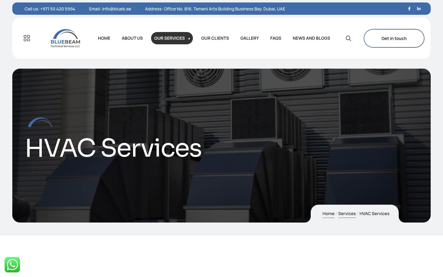 Bluebeam Technical Services · HOMEPAGE_SCREENSHOT