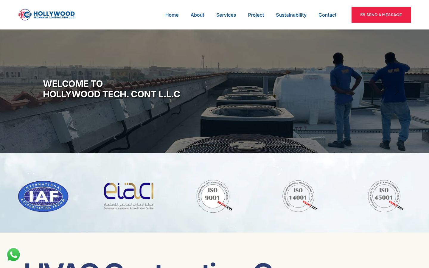 Hollywood Technical Contracting · HOMEPAGE_SCREENSHOT