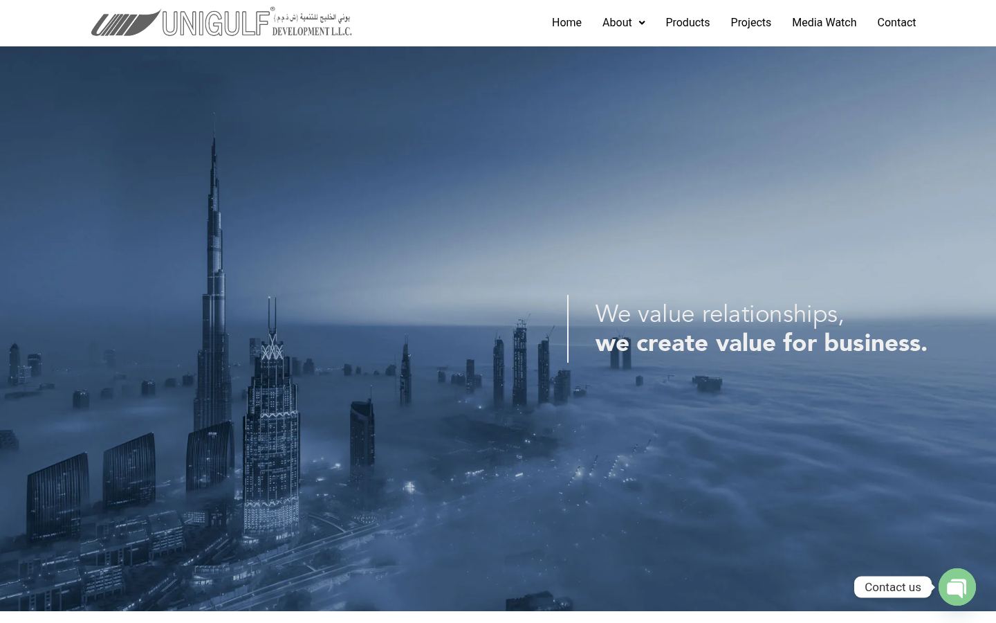 Unigulf Development Llc · HOMEPAGE_SCREENSHOT