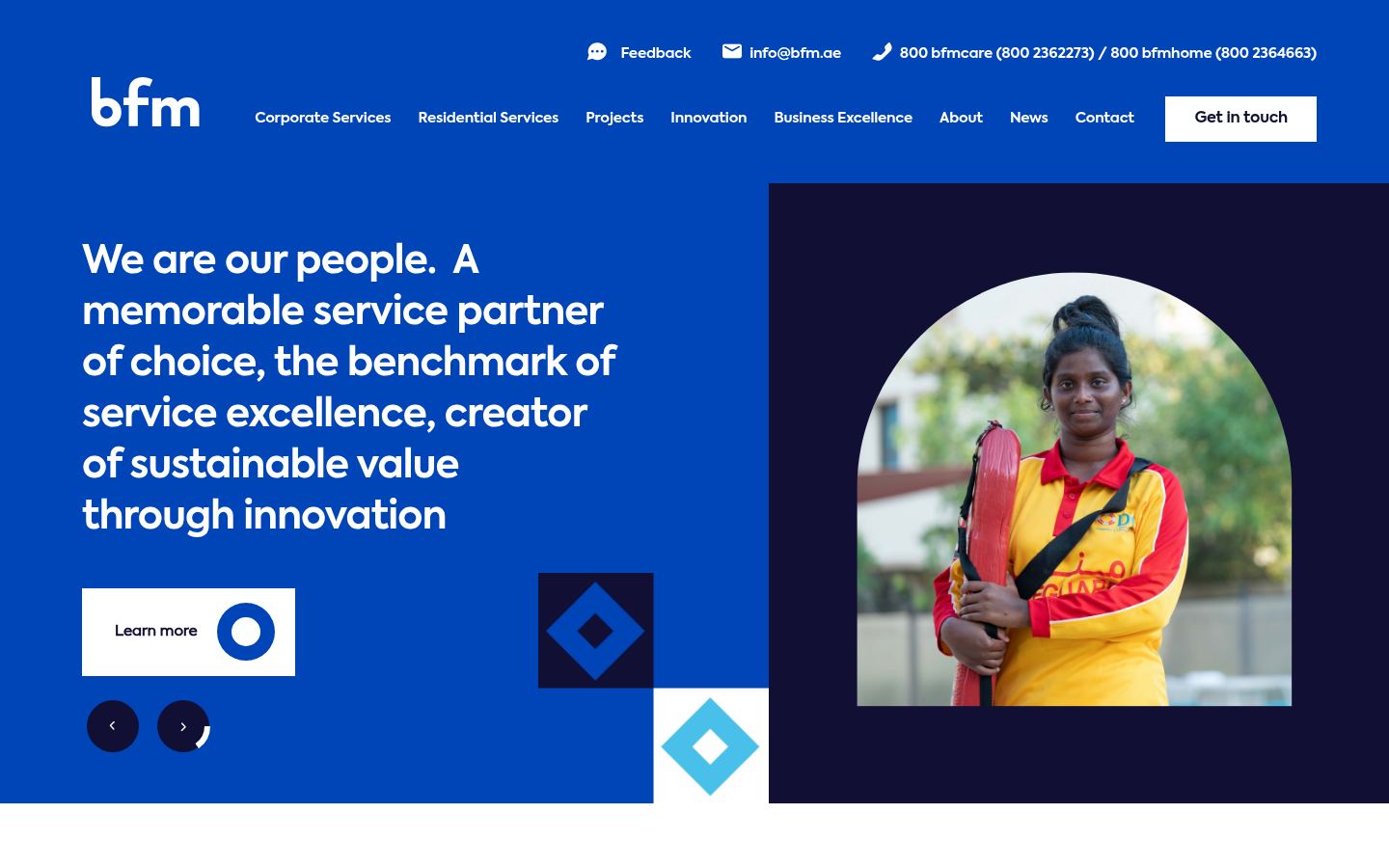 Bloom Facilities Management · HOMEPAGE_SCREENSHOT