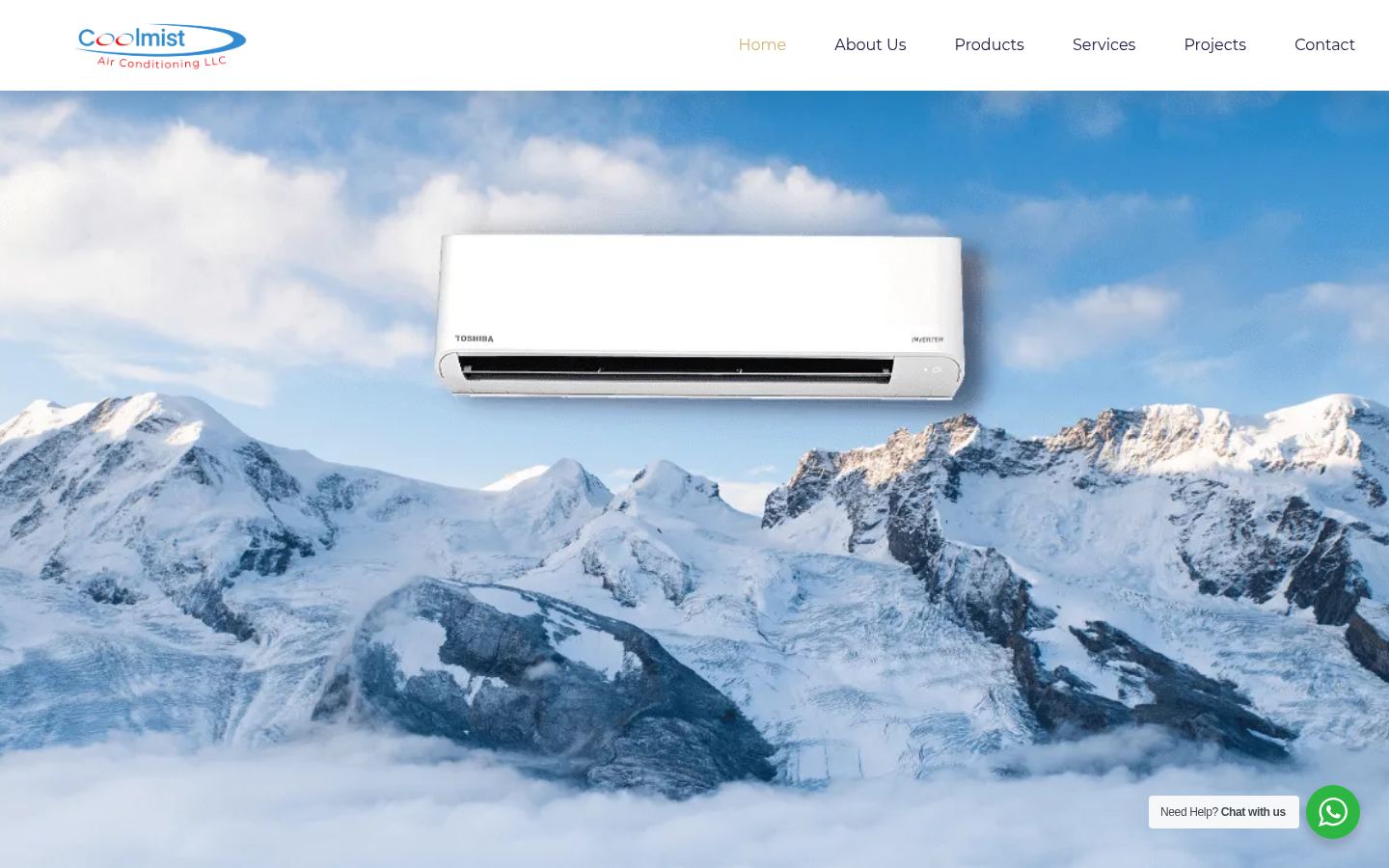 Coolmist Air Conditioning · HOMEPAGE_SCREENSHOT