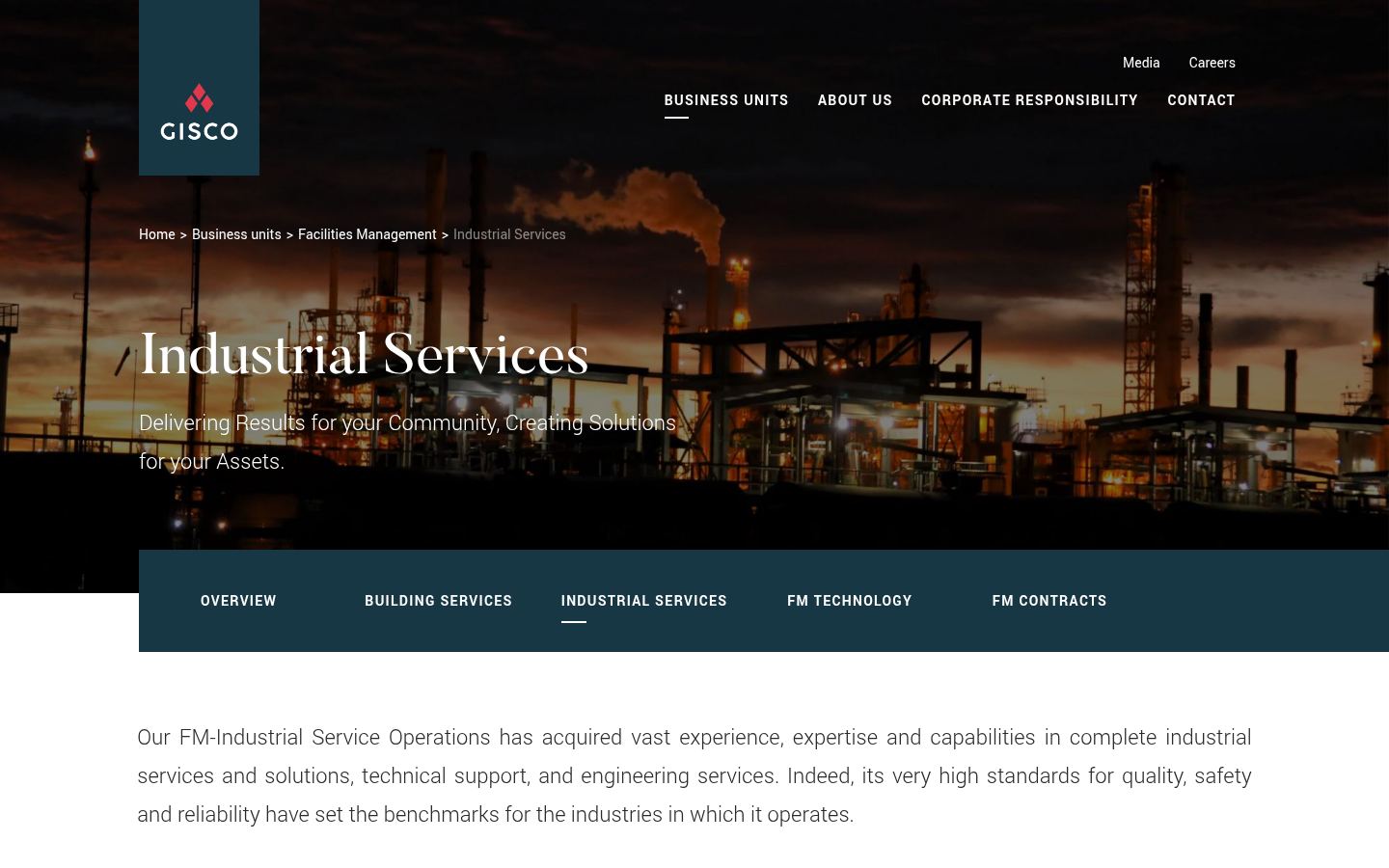 Gulf Industrial Services Company · HOMEPAGE_SCREENSHOT