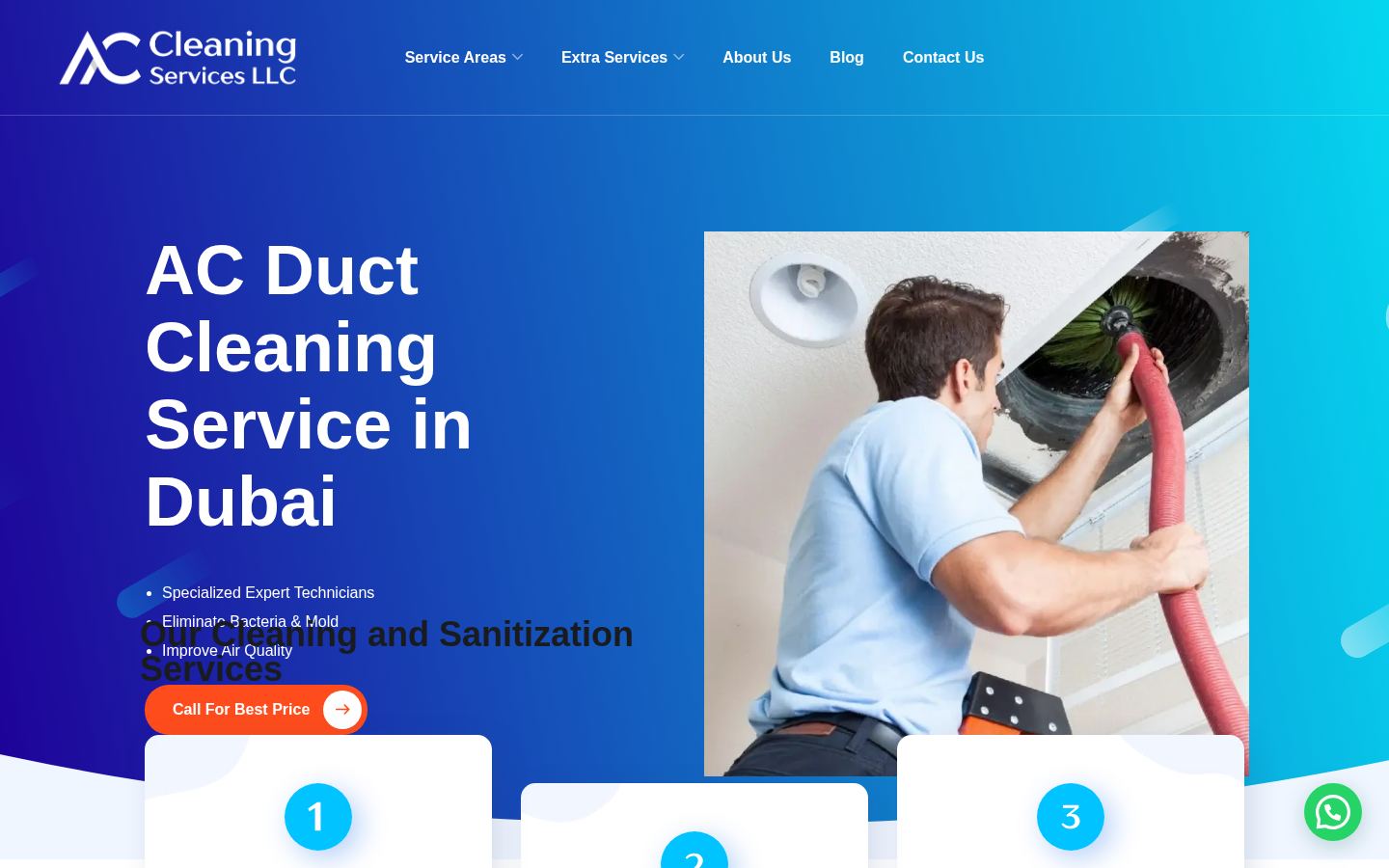 AC Cleaning UAE · HOMEPAGE_SCREENSHOT
