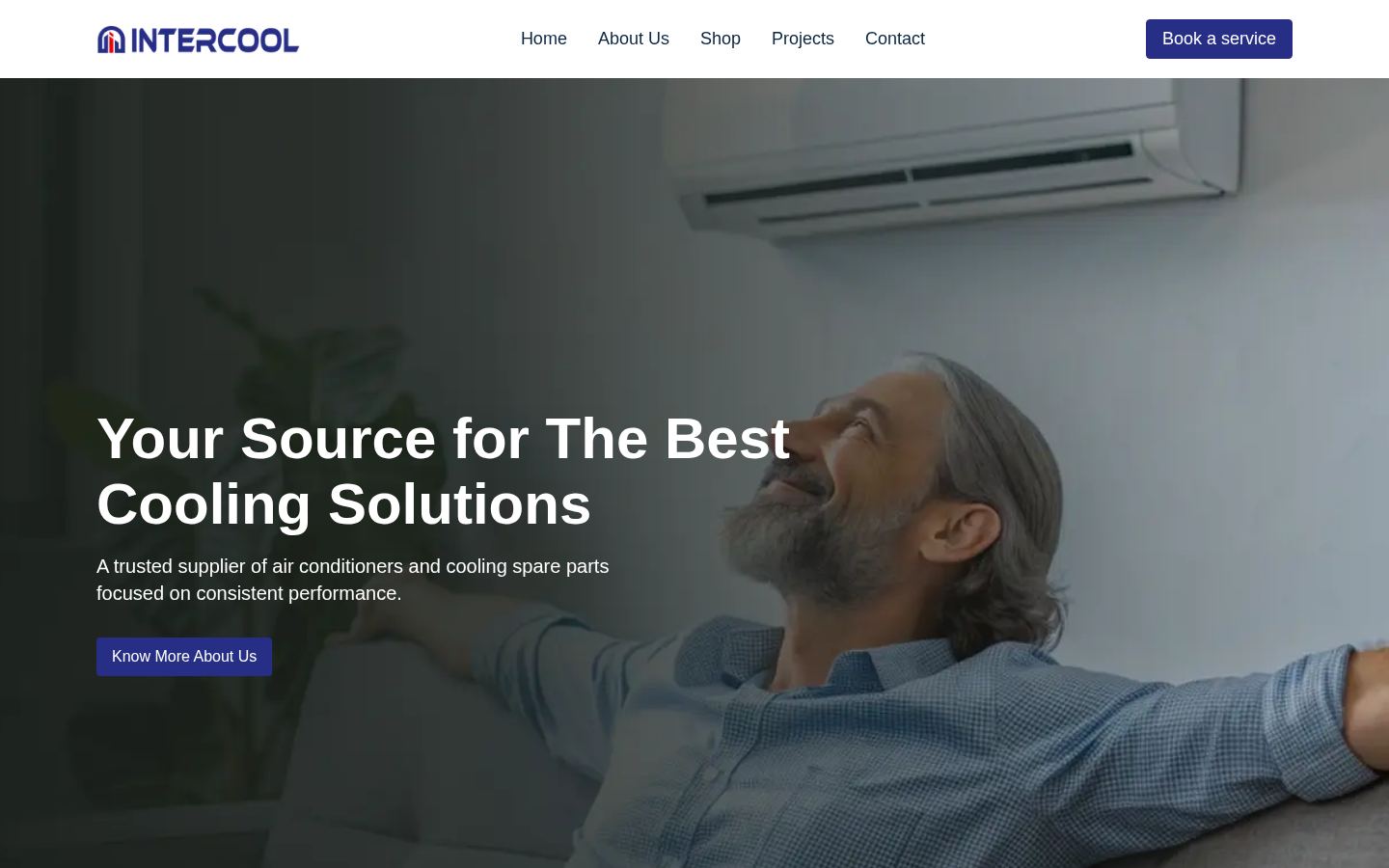 Inter Cool Airconditioning Llc · HOMEPAGE_SCREENSHOT