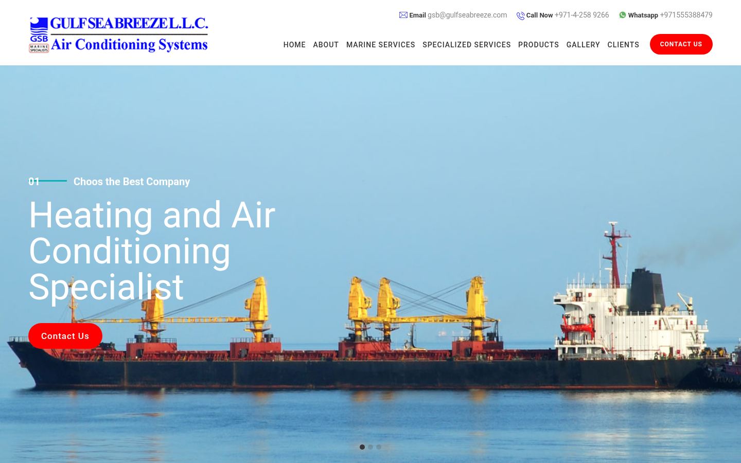 Gulf Sea Breeze L.l.c · HOMEPAGE_SCREENSHOT