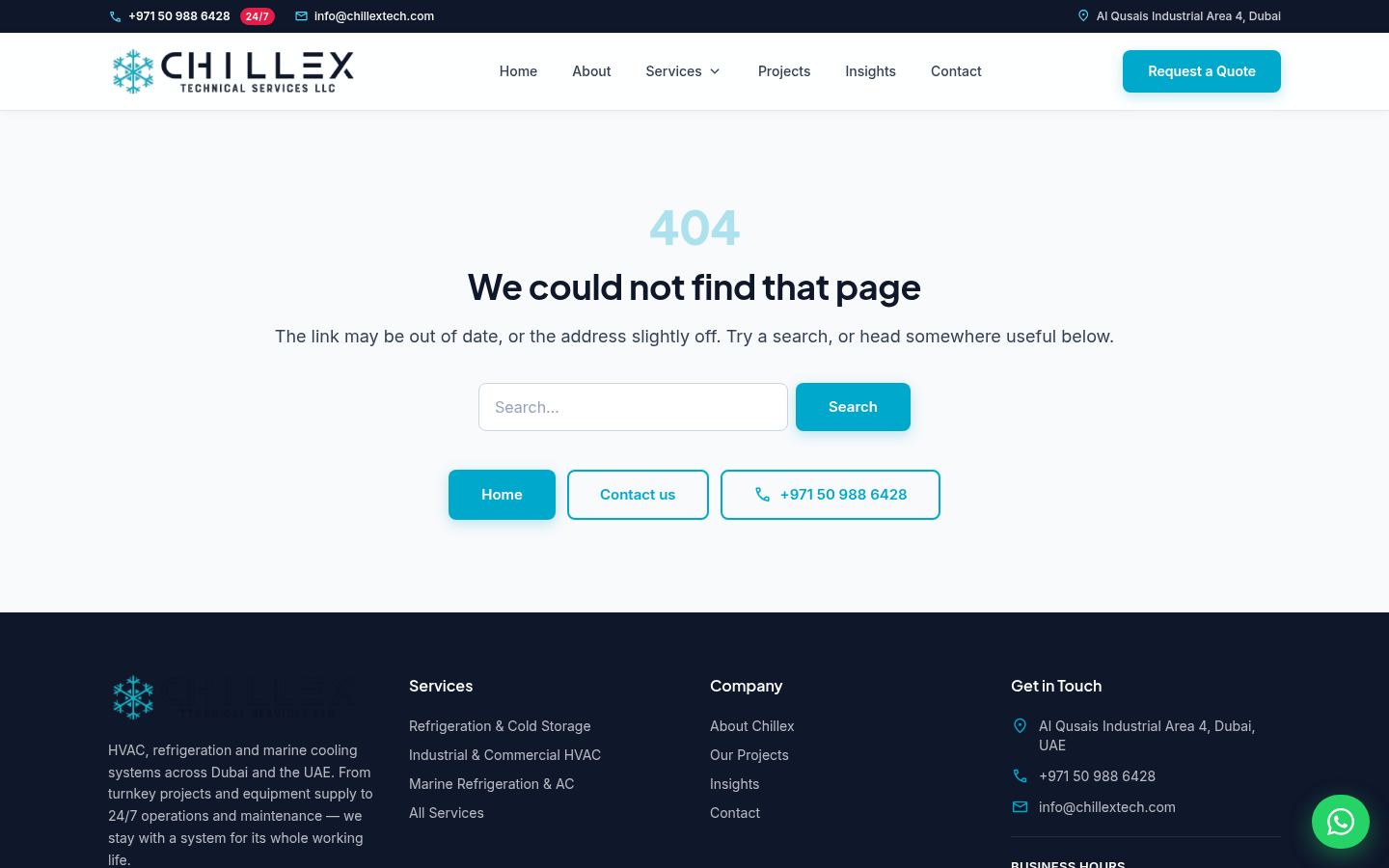 Chillex Technical Services LLC · HOMEPAGE_SCREENSHOT