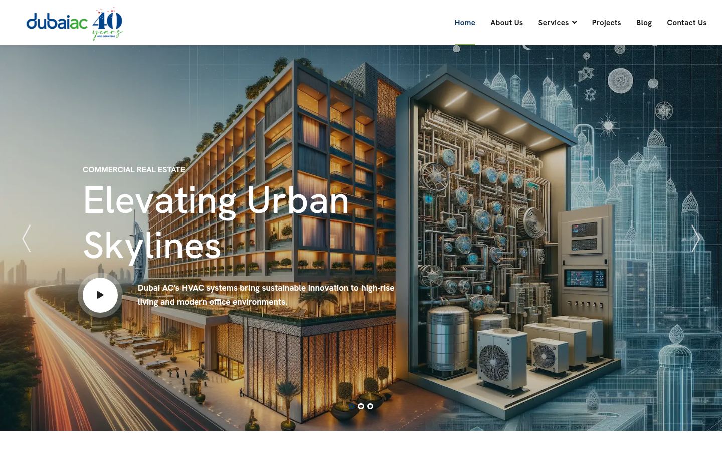 Dubai Air Conditioning Company · HOMEPAGE_SCREENSHOT